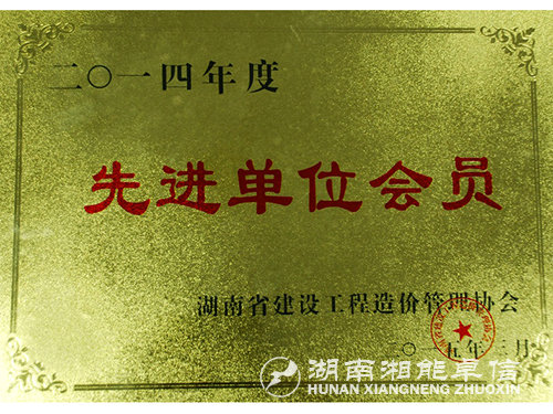 工程造價2014年先進